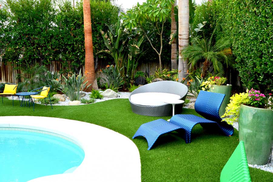 Artificial Turf Around Pool